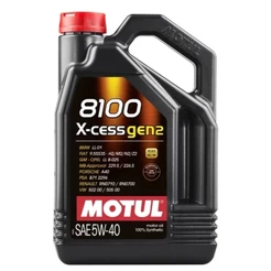 Óleo motor Motul 8100 sintético 5W-40 SINTÉTICO X-CESS GEN2 para carros picapes e suvs (4L)