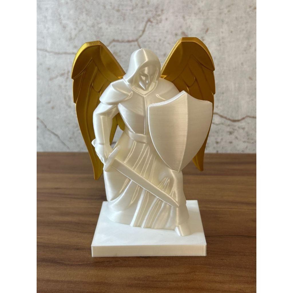 ESTÁTUA- ESCULTURA DE SÃO MIGUEL ARCANJO -DECORAÇÃO SALA-DECORAÇÃO RELIGIOSA-IMPRESSÃO 3D