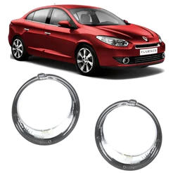 Aro Moldura Milha Fluence 2010 2011 2012 2013 Cromado