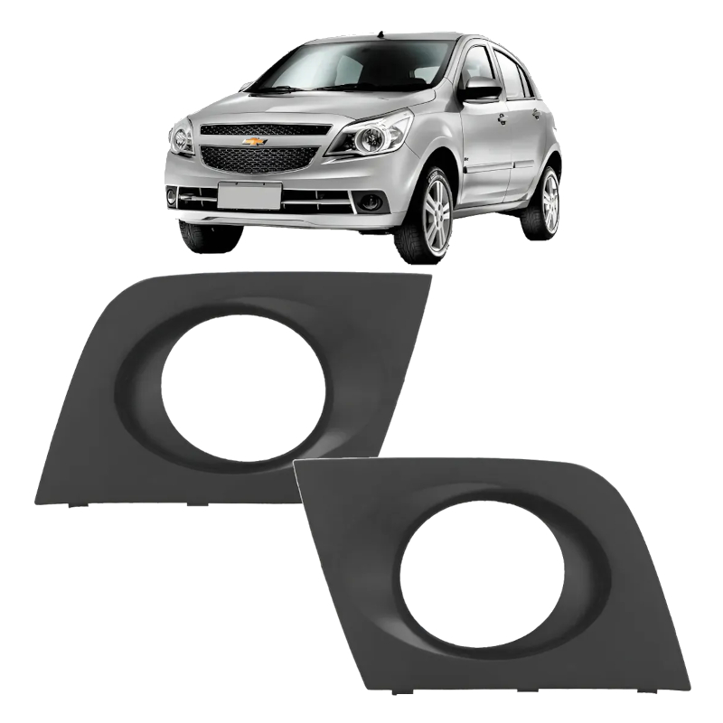 Par Grade Moldura Milha Agile 2009 2010 Até 2013 Com Furo em Oferta na Shopee