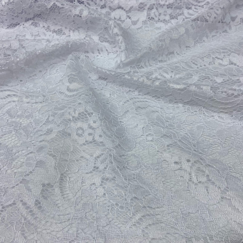 Tecido Renda Floral Branca/Vermelha/Verde/ Marrom Premium Metro 1,40m de Largura