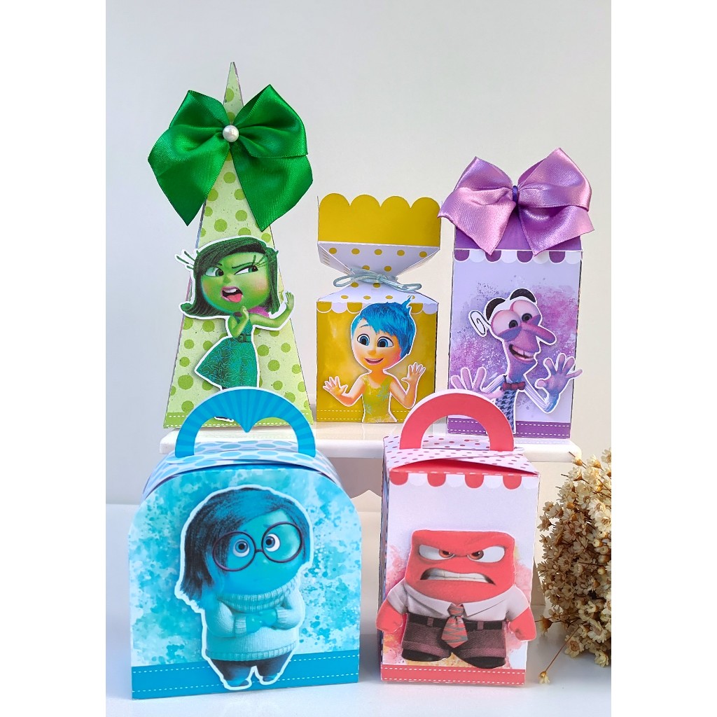Kit Festa Infantil-Pegue e Monte- Caixinhas Personalizadas Divertidamente-Lembrancinhas- Aniversário