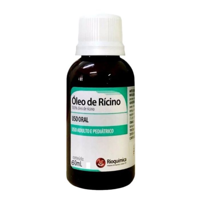 Óleo De Rícino Rioquímica 60ml Original 100% Puro Vegetal