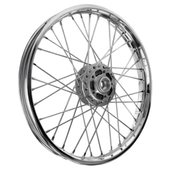 Roda Calha Jante Dianteira Titan 150 04 á 13 Fan 150 09 á 13 Start 160 Raios 4mm Inox/Cromado Disco