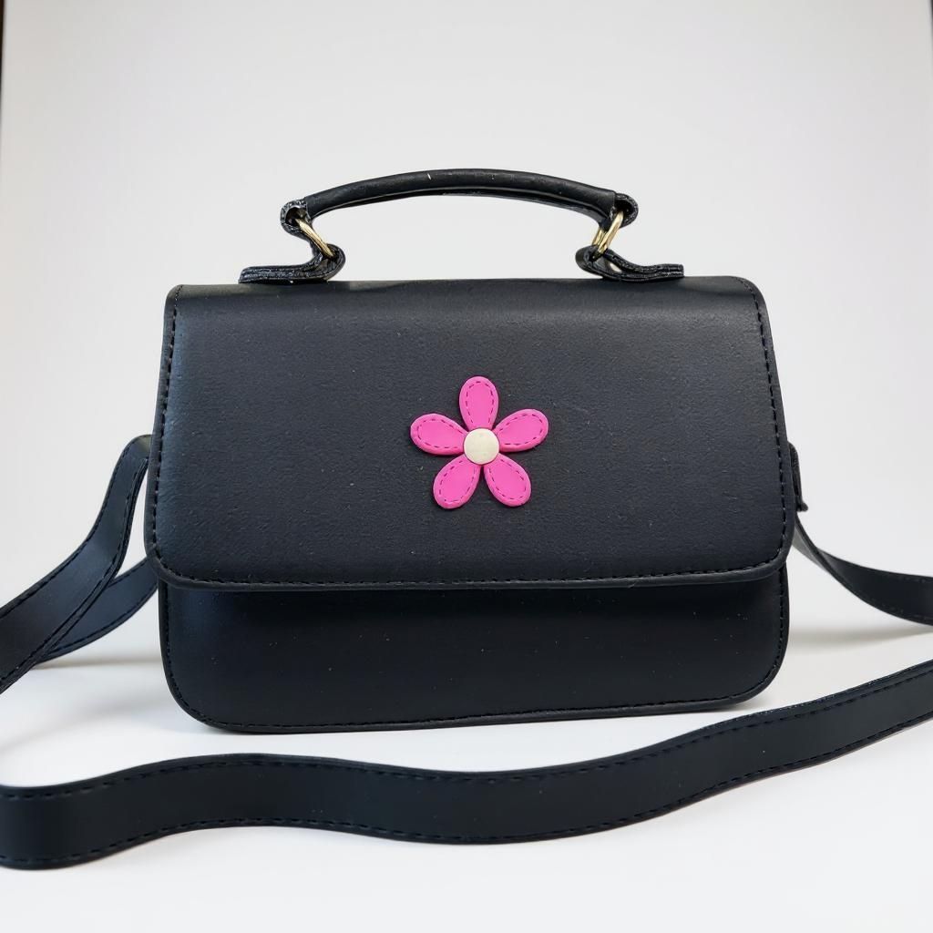 Bolsa Infantil Menina Maria Flor Rosa Minimalista Envio Imediato