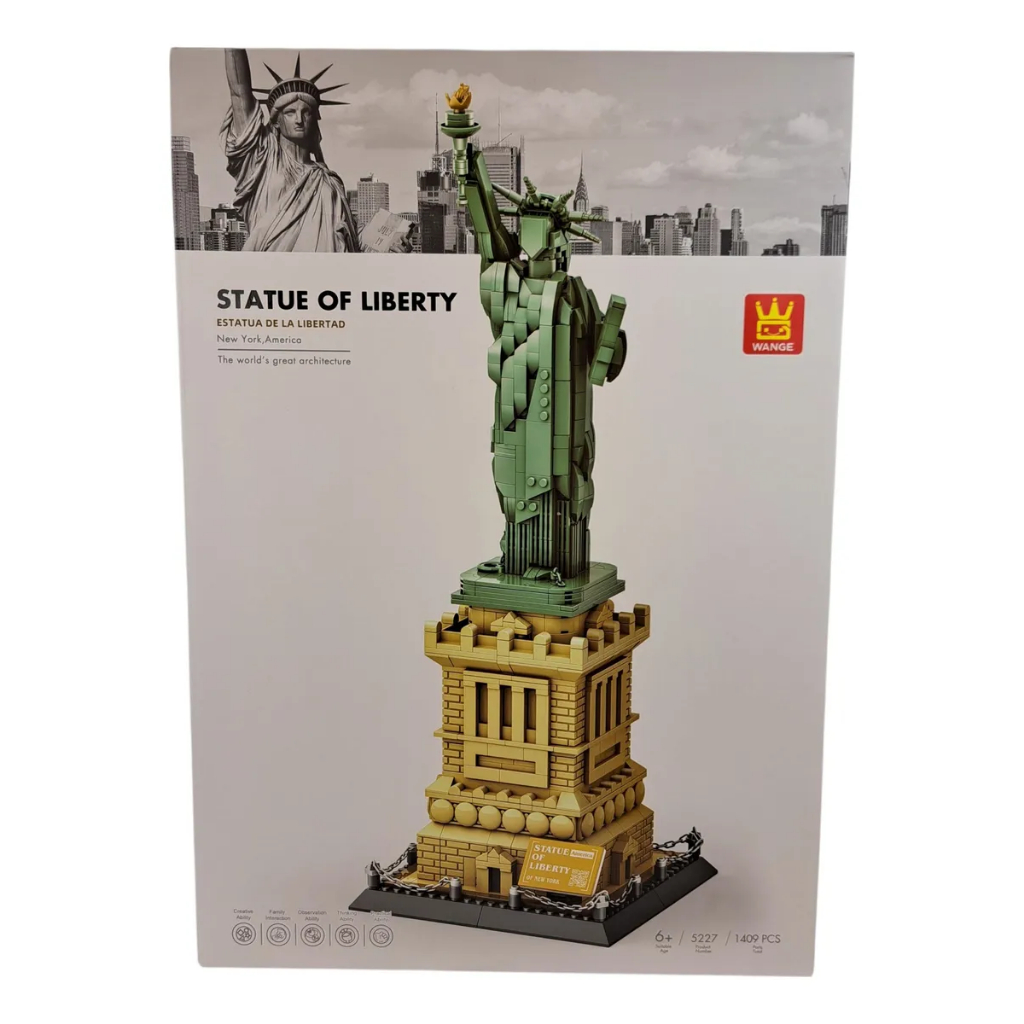 Blocos De Montar Architecture 5227 Estátua Da Liberdade 1409 Peças - Toys Import J24061623 em Oferta na Shopee