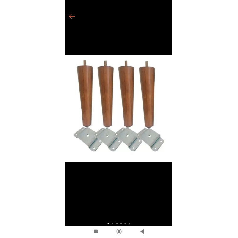 kit com 6 e 8 pés palitos mais chapinha de inclinação de 10 cm 15 cm 20 cm 25 cm 30 cm 35 cm 40 cm 50 cm 60 cm 70 cm