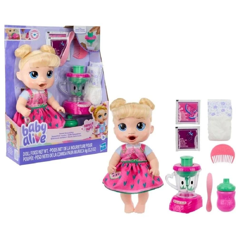 Baby Alive Vitamina Doce Harper Hugs Loira - Hasbro em Oferta na Shopee