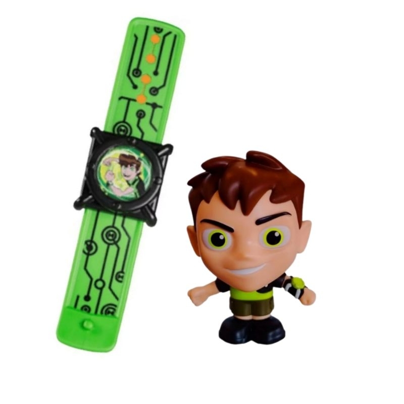 kit boneco relógio omnitrix ben 10 mc donalds burger king cartoon network nerd geek