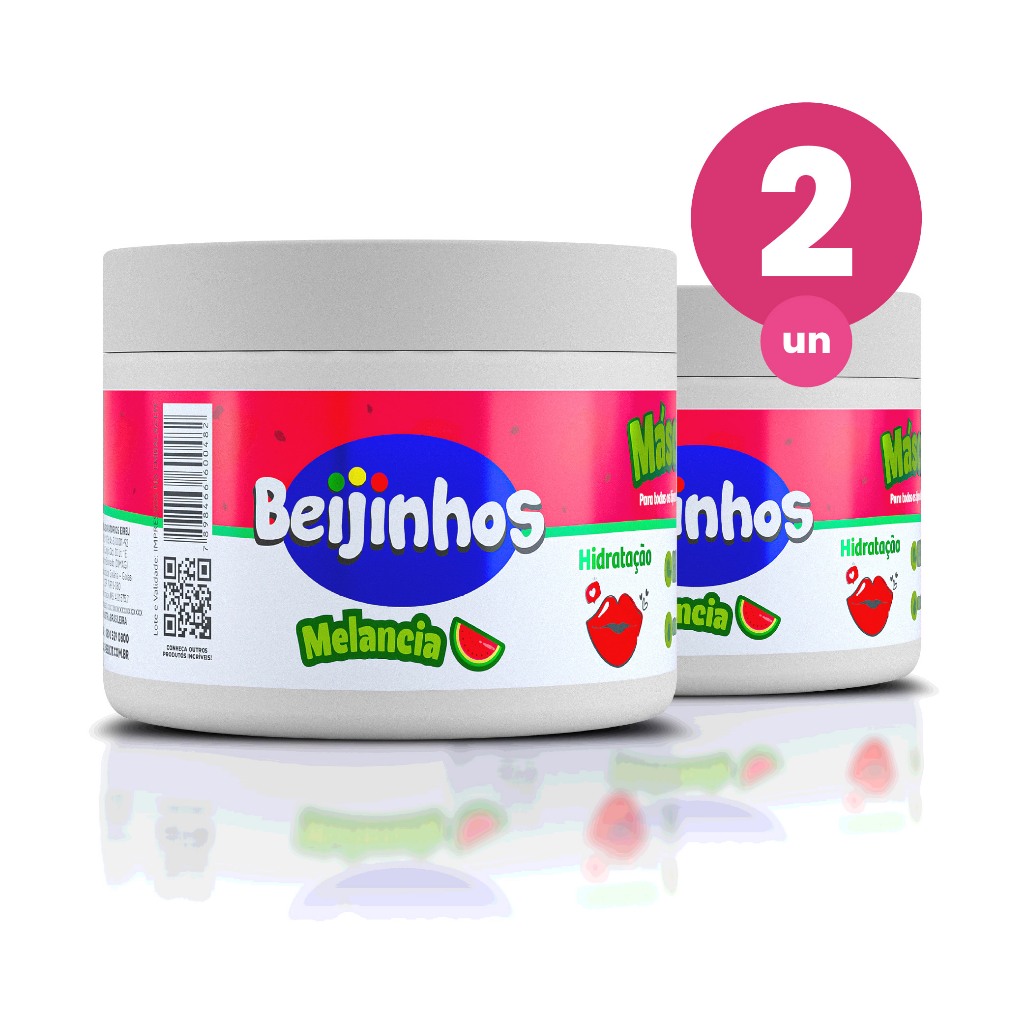 Kit 2 Máscara Capilar Hidratante Beijinhos Melancia 300g Belkit em Oferta na Shopee