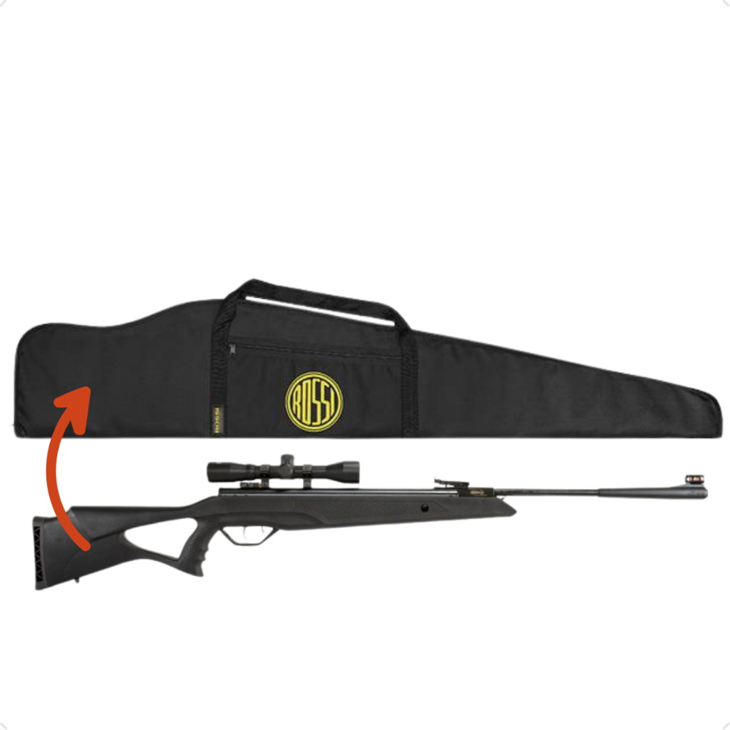 Capa Para Carabina C/ Luneta Montada Estofado De 6mm 120x25cm Original Rossi em Oferta na Shopee