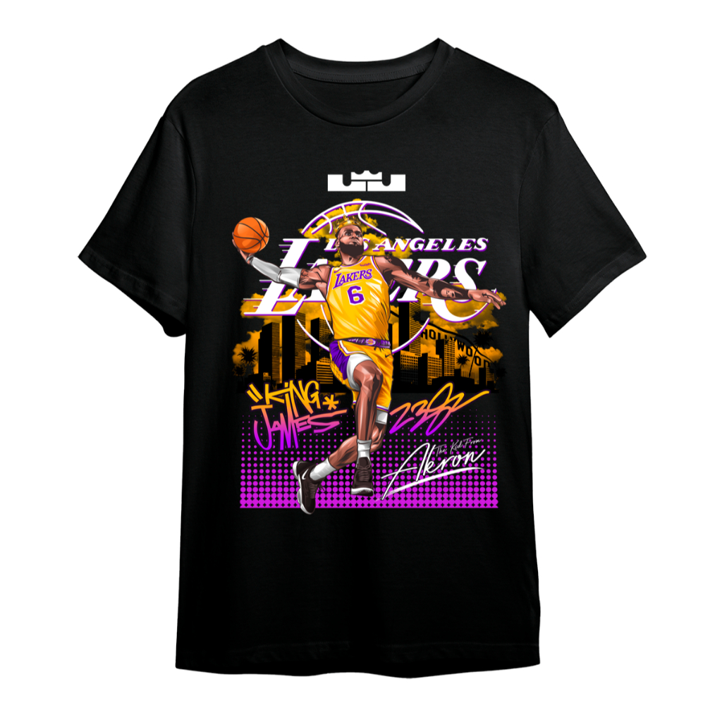 Camiseta NBA LeBron James #23 - King James Los Angeles Lakers