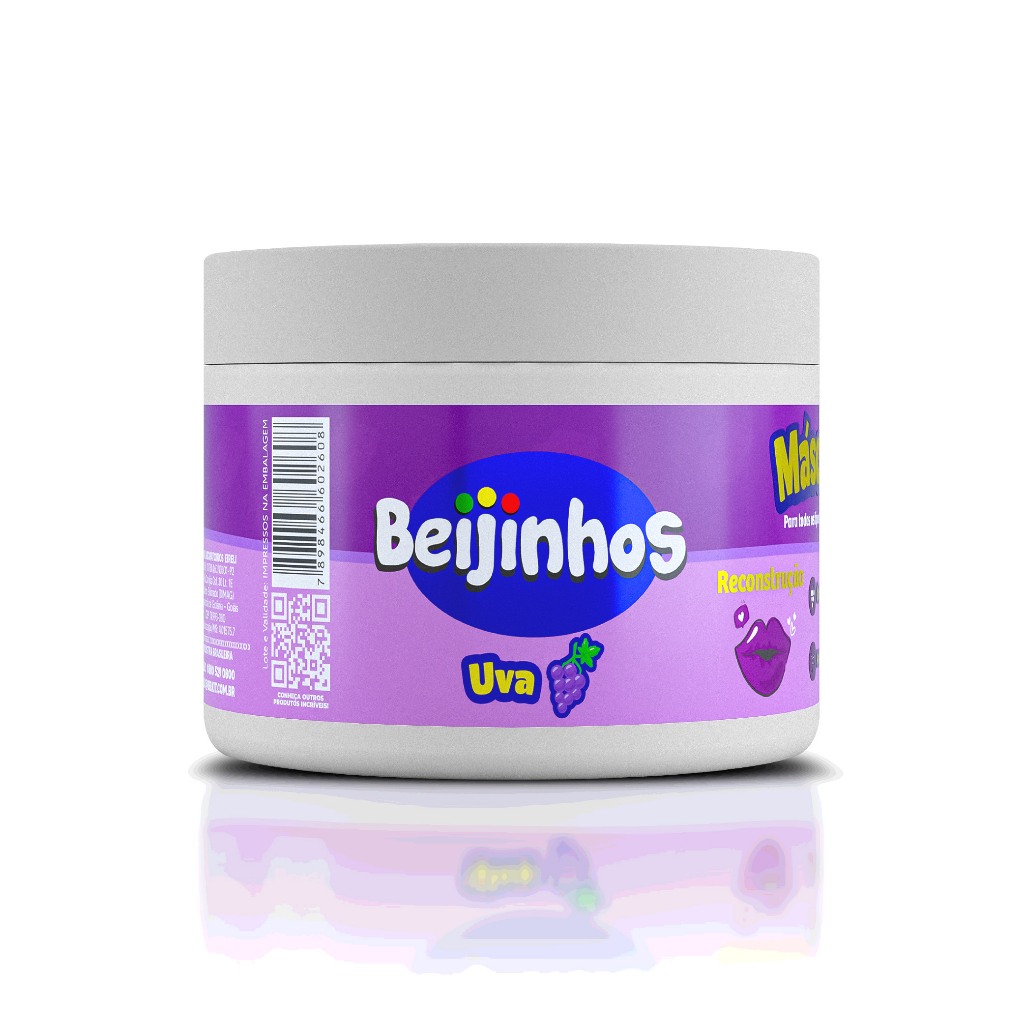 Máscara Capilar Hidratante Beijinhos Uva 300g Belkit em Oferta na Shopee