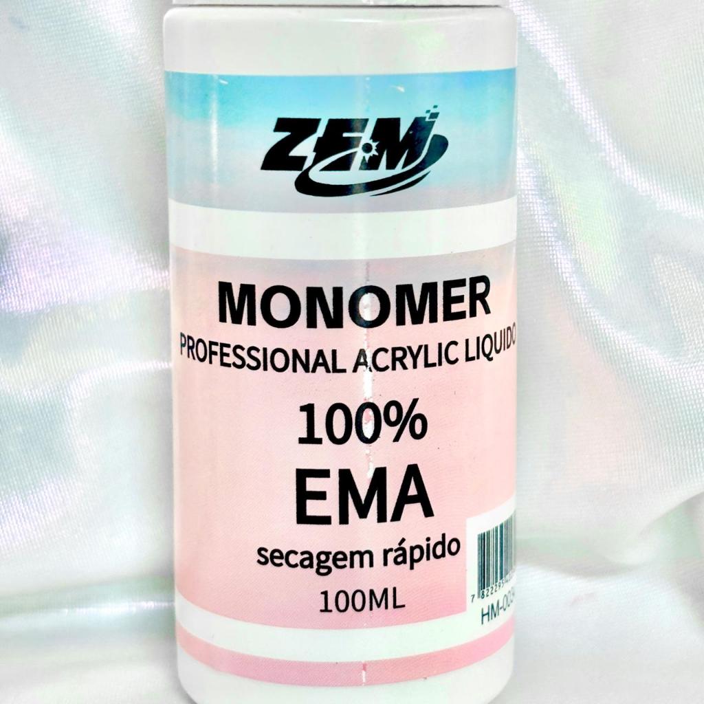 Monomer ZEM 75ml Líquido Acrílico  Porcelana Unhas