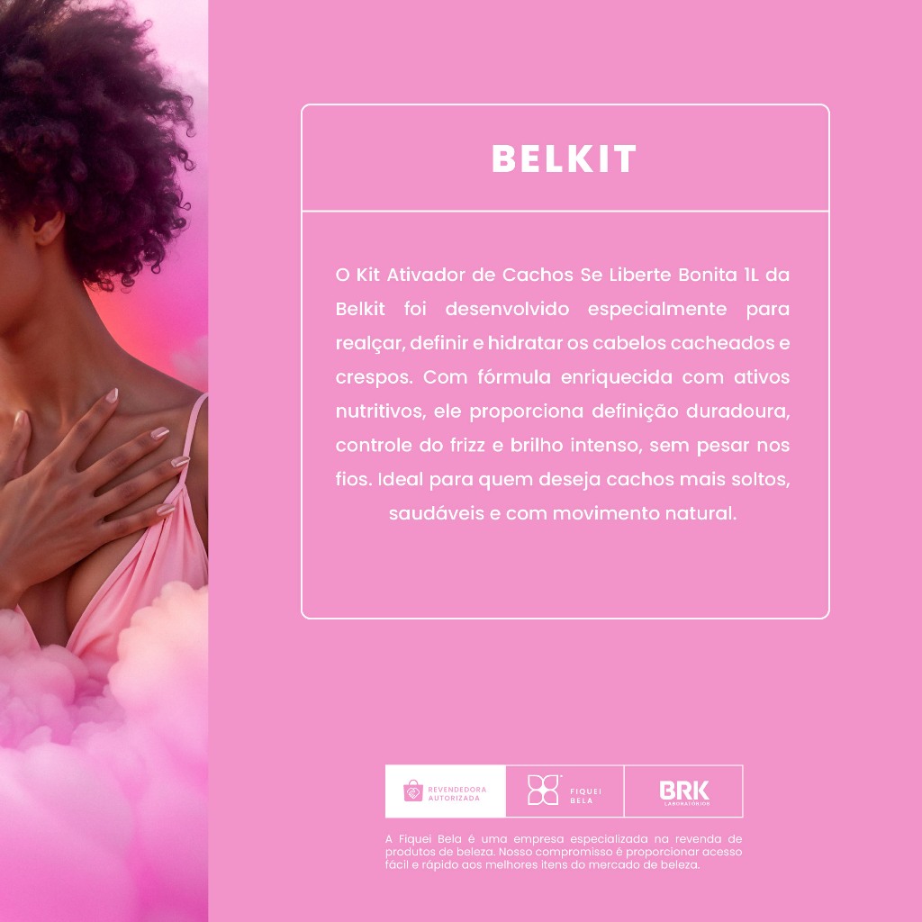 Kit 2 Finalizador Cachos Esplendorosos 1kg Belkit — imagem 2 de 2