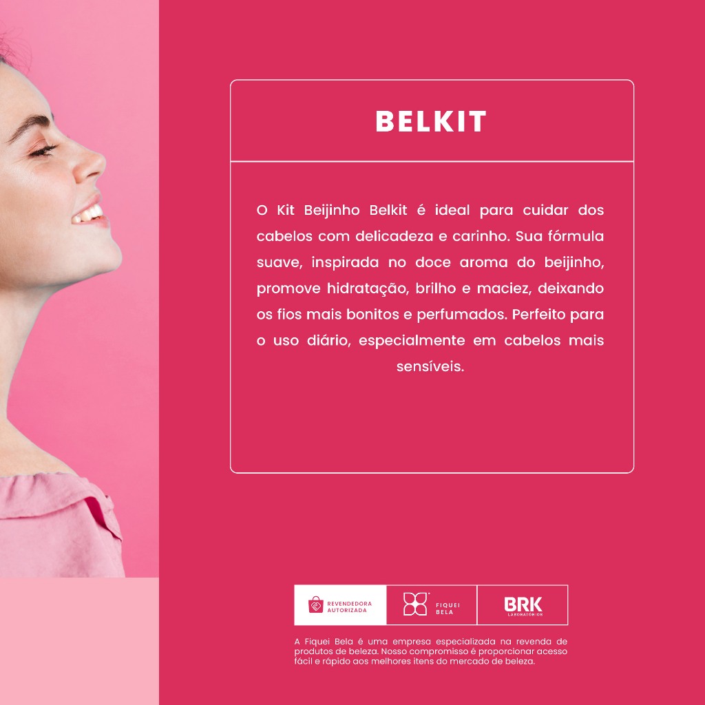Detalhes do Kit 2 Condicionador Hidratante Beijinhos Melancia 300ml Belkit
