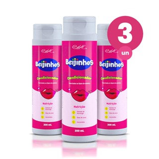 Kit 3 Condicionador Hidratante Beijinhos 300ml Belkit em Oferta na Shopee