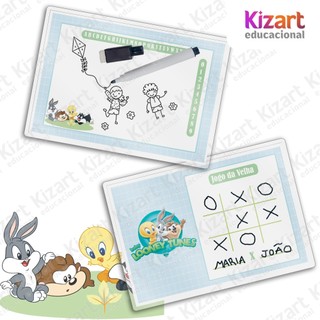 Lousa Mágica + Caneta Com Apagador Lembrancinha Festa Infantil Tema Baby Looney Tunes