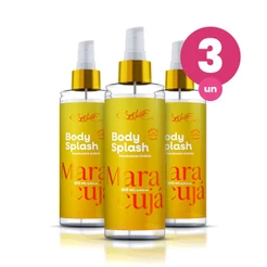 Kit 3 Body Splash Alta Fixação Maracujá 200ml Fragância Floral Belkit