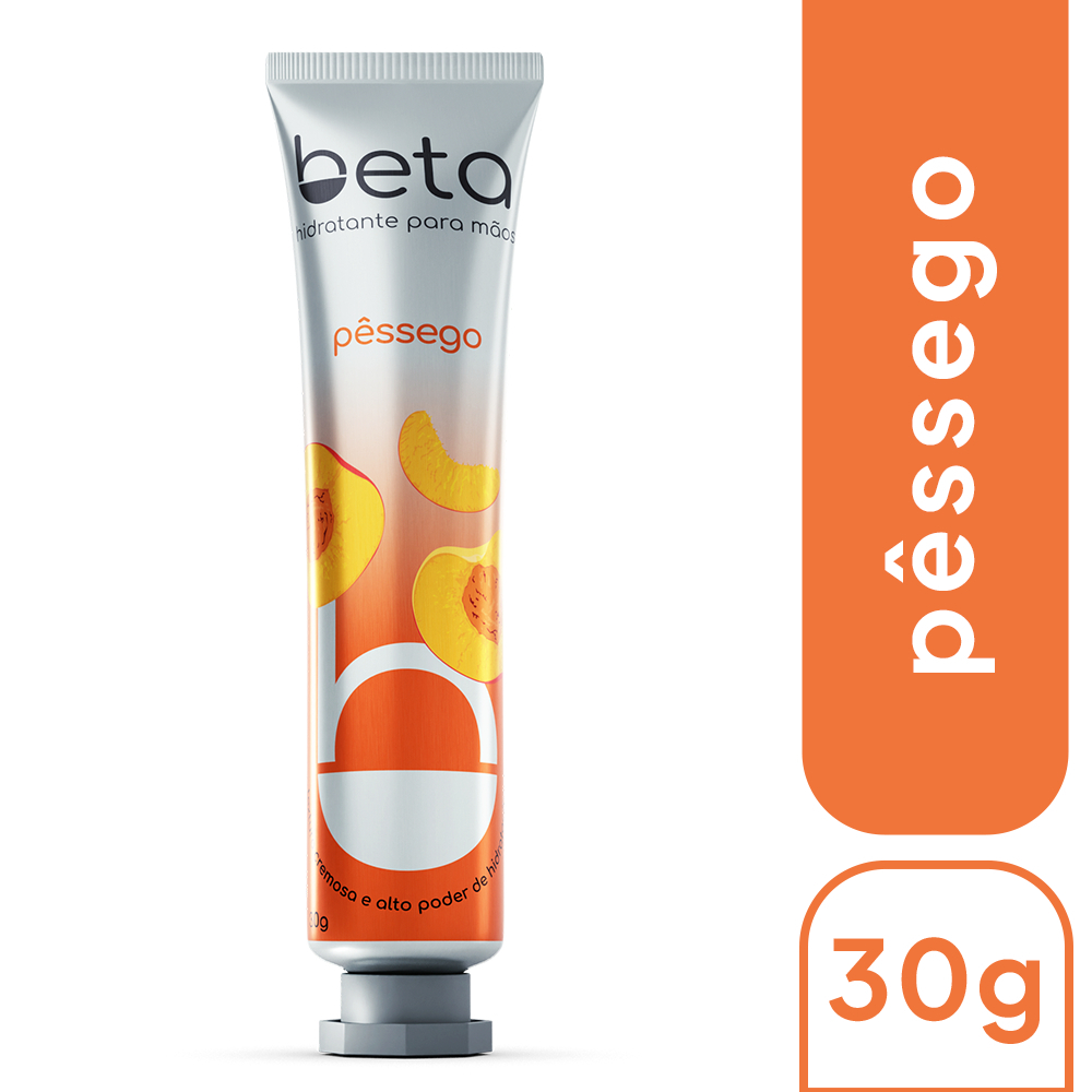 Creme Hidratante Para As Mãos Beta - Pêssego - 30g - Beauty