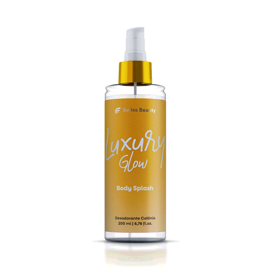 Body Splash Alta Fixação Luxury Glow 200ml Fragância Rosa, Jasmim e Lírio do Vale Swiss Beauty Belkit - Beauty