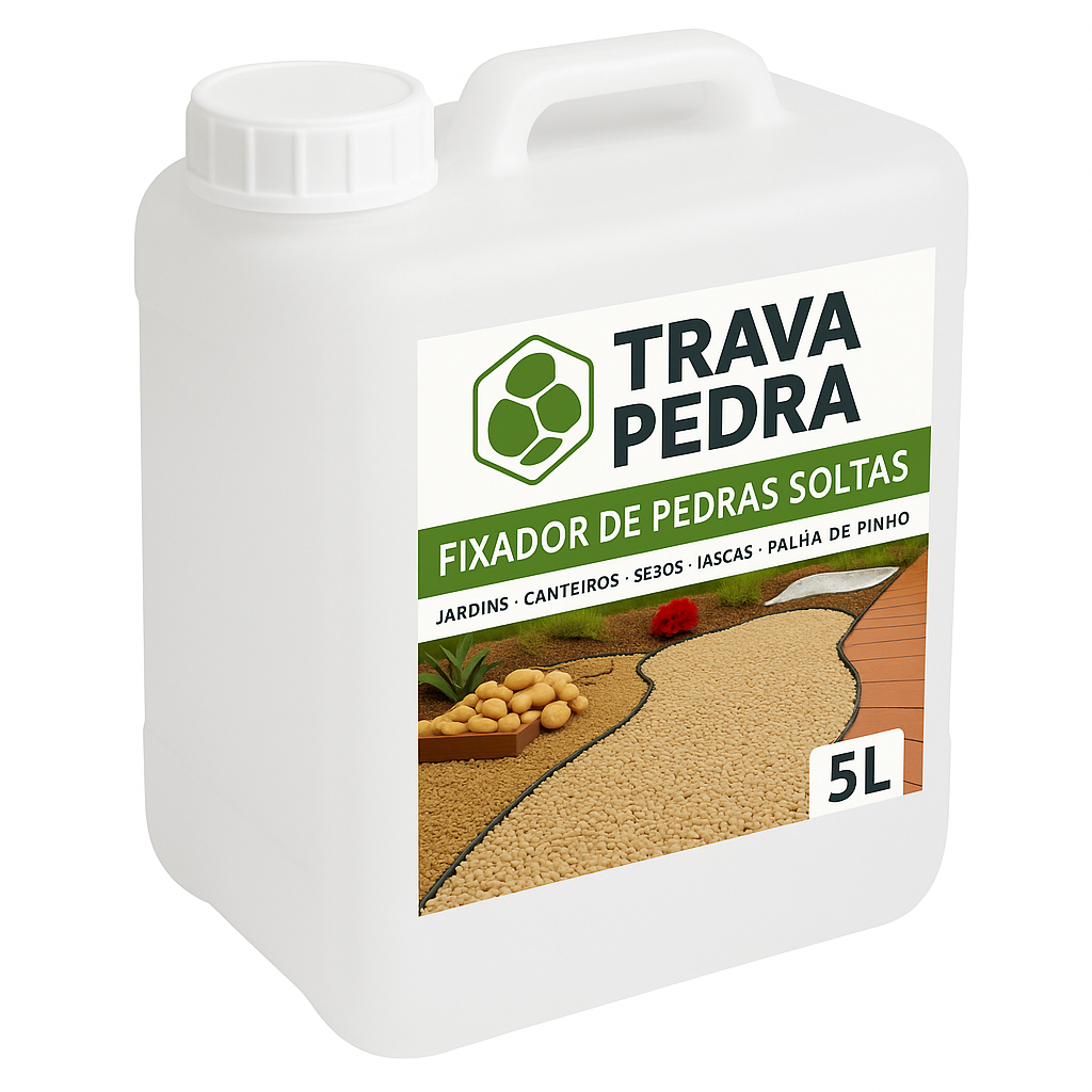 Fixador De Pedras De Jardim Soltas Gruda Cola 5lts