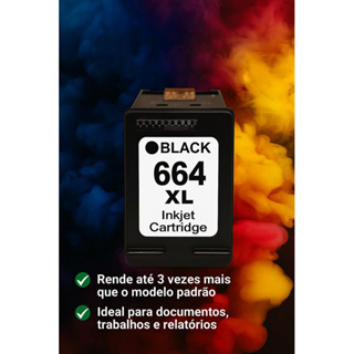 Cartucho Jato De Tinta 664xl Preto 3636 2136 1115  2676 3776 4676 em Oferta na Shopee