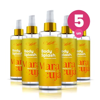 Kit 5 Body Splash Alta Fixação Maracujá 200ml Fragância Floral Belkit em Oferta na Shopee