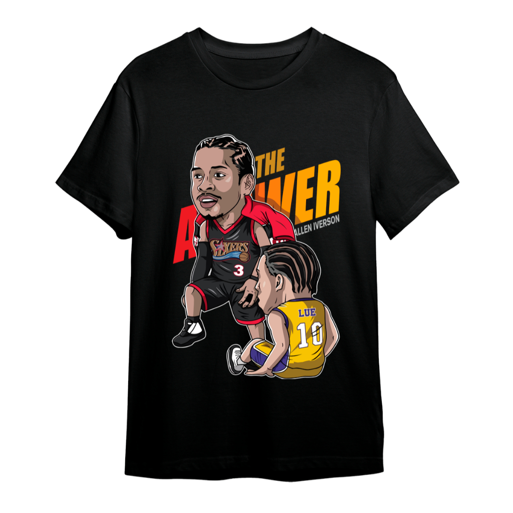 Camiseta NBA Allen Iverson The Answer - Estilo Streetwear Basquete