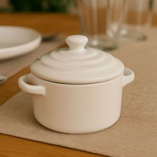 Mini Caçarola Cerâmica Branca Esmaltada 250ml Moderna Panelinha Para Festa Buffet Servir em Oferta na Shopee