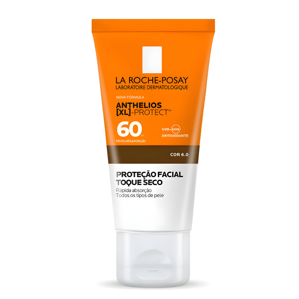 Protetor Solar Facial La Roche-Posay Anthelios [XL] Protect FPS60 Cor 6.0 Com 40g - Beauty