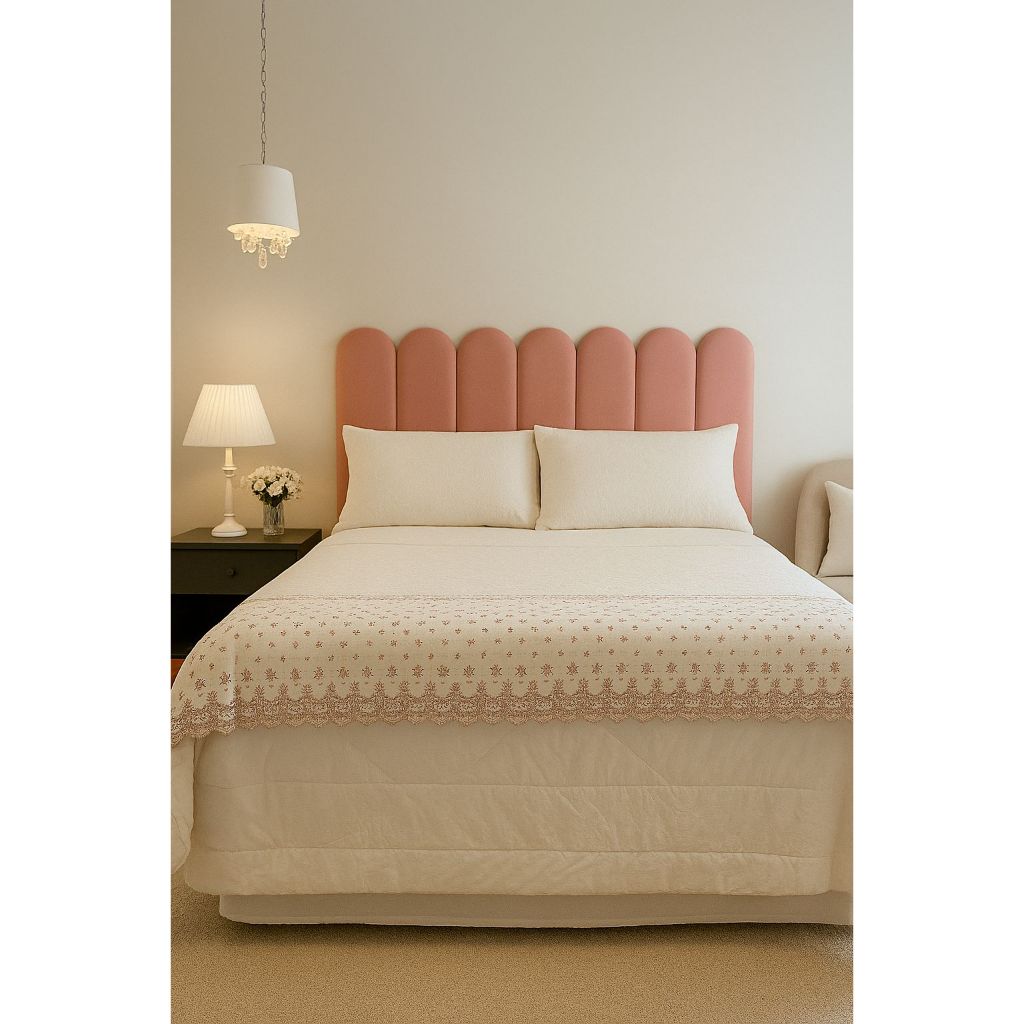 Kit Cabeceira Cama Box Solteiro Casal Queen King Estofada 45cmx20cm Nuvem em Oferta na Shopee