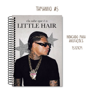 Caderno Mc Cabelinho para Anotações / Capa Dura / 50 folhas em Oferta na Shopee