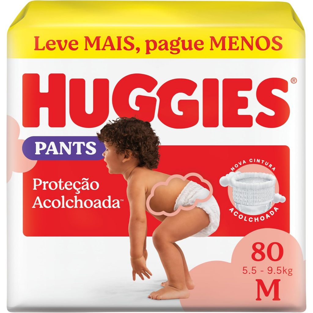 Fralda Infantil Huggies Supreme Care Roupinha M Com 80 Unidades em Oferta na Shopee