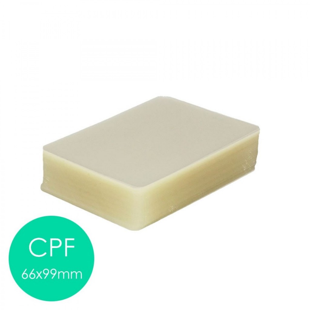 Plástico para Plastificação Documento Filme Poliéster 66x99mm 5 ou 10 unidades Polaseal5