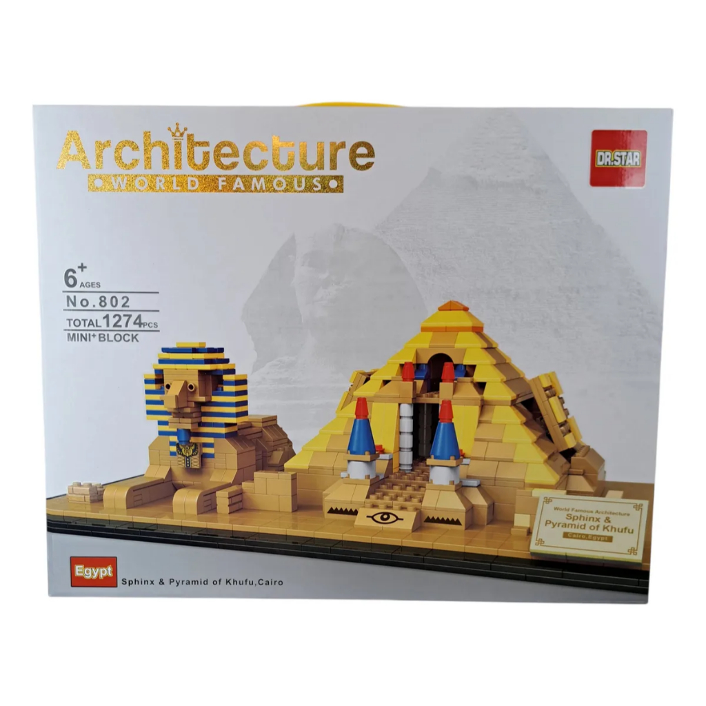 Blocos De Montar Architecture Esfinge E Pirâmide De Khufu 1274 Peças - Toys Import J24061927 em Oferta na Shopee