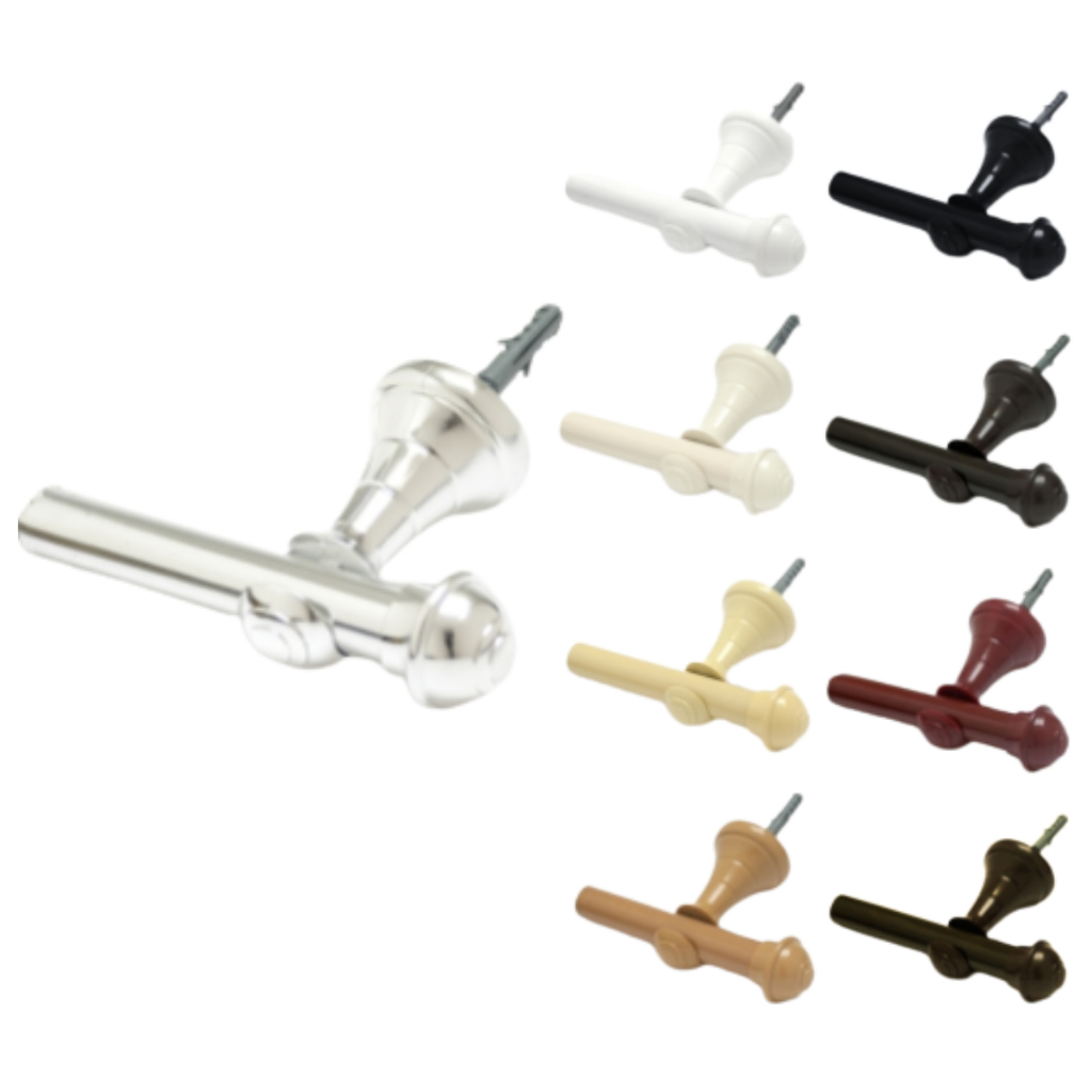 Kit Varão Cortina 2,00 Metros 19mm Varias Cores Simples em Oferta na Shopee