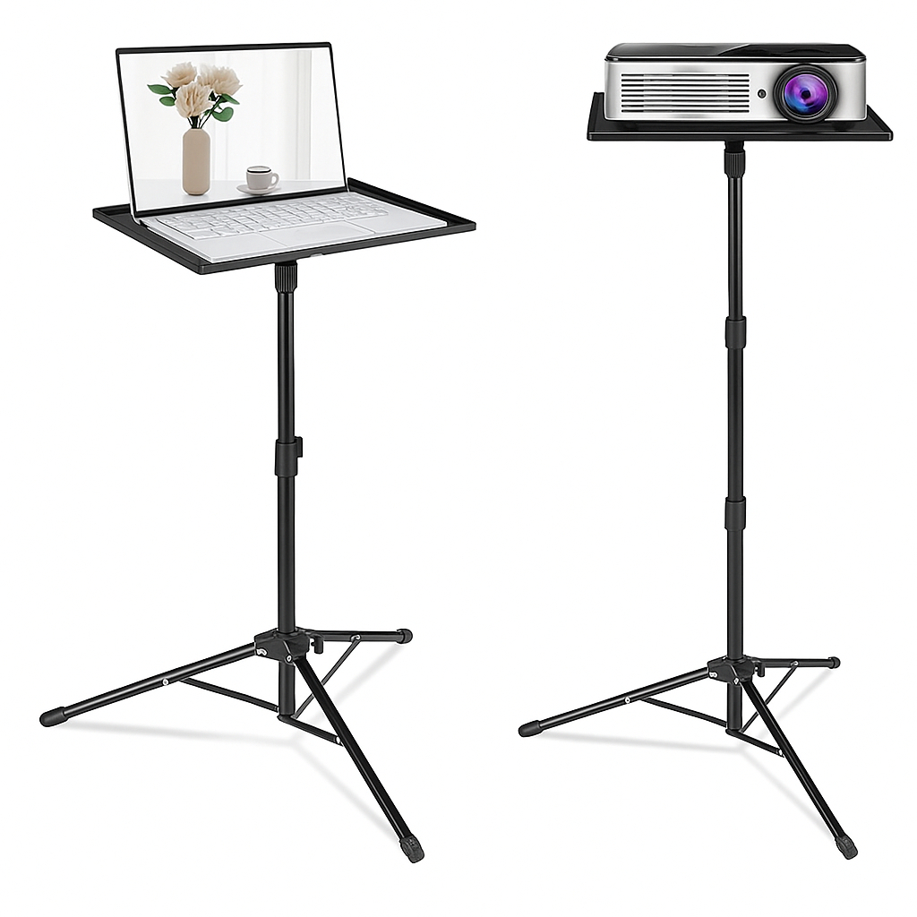 Suporte Tripé Altura Ajustável Lorben para Projetor Notebook Capacidade até 20 Kg