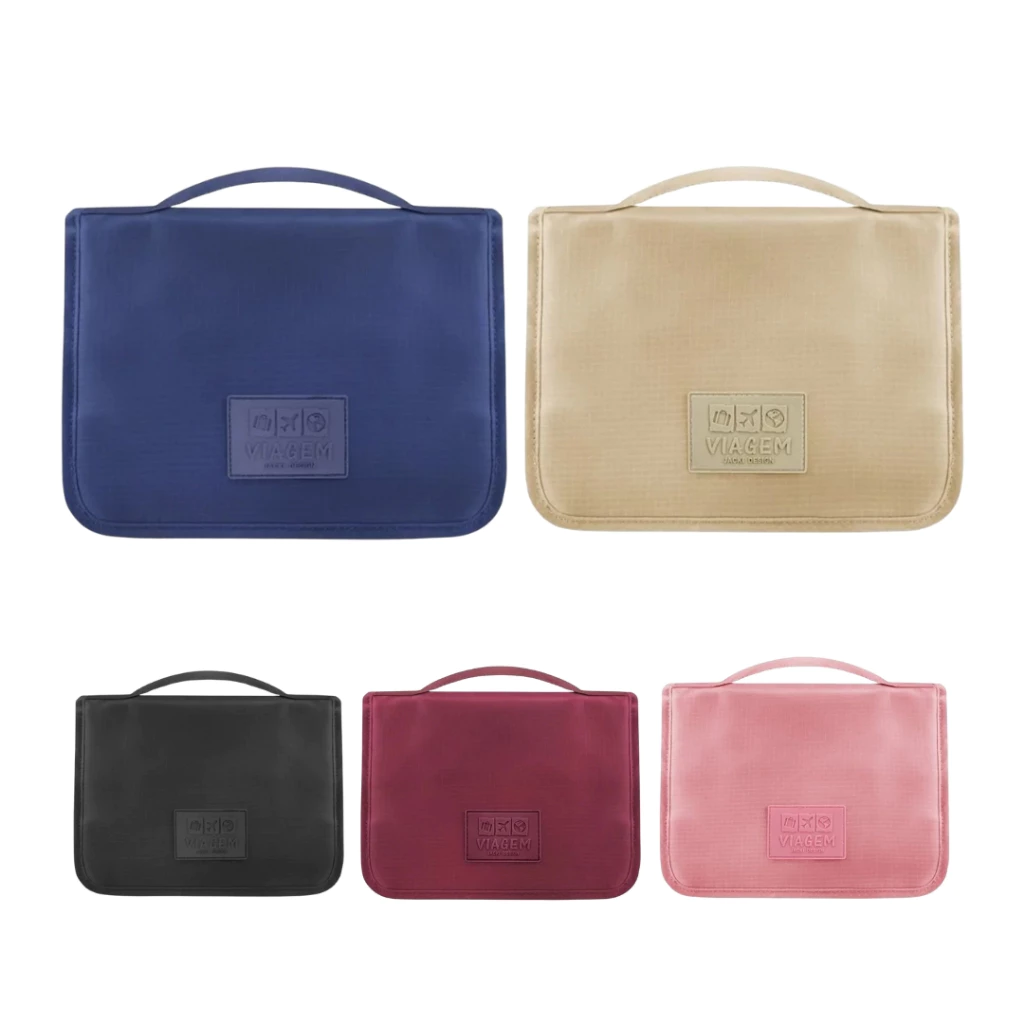 Necessaire com Organizador de Mala de Viagem com Gancho Jacki Design