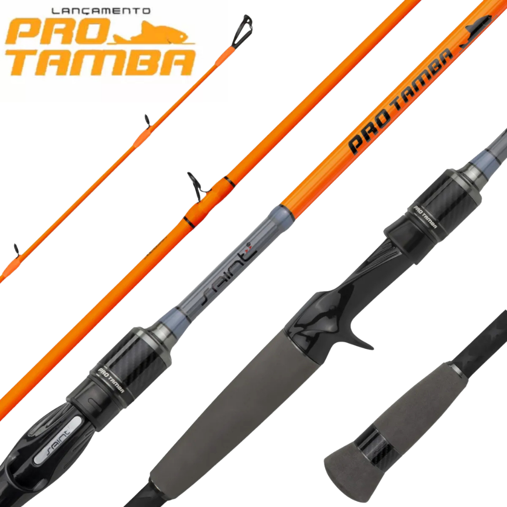 Vara Pro Tamba Soft 2,10 Metros 2 Partes 25-50Lbs Laranja Pesca Tamba Pirarara Tambaqui Pacu