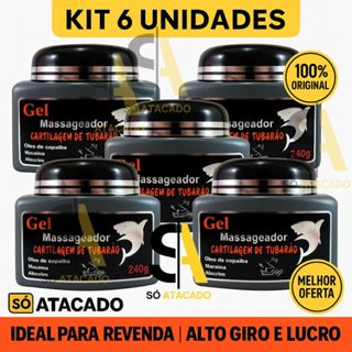 06 und Gel Massageador Cartilagem de Tubarão 240g Sanjully – Alívio p Dores Musculares e Articulares em Oferta na Shopee