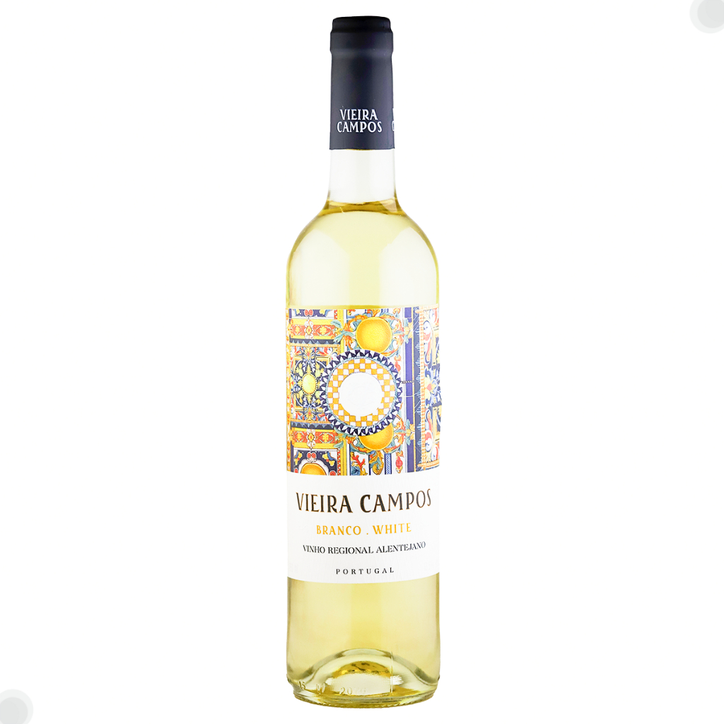 Vinho Português Vieira Campos Alentejano Branco 750 ML em Oferta na Shopee