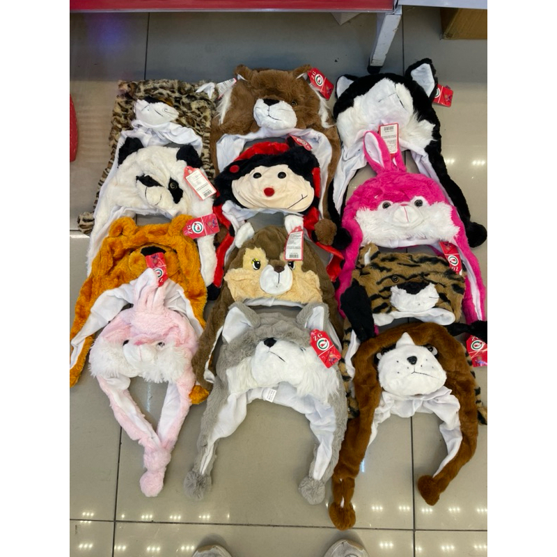 Touca Gorro Animal Bichinhos Pelúcia Cosplay Infantil Adulto