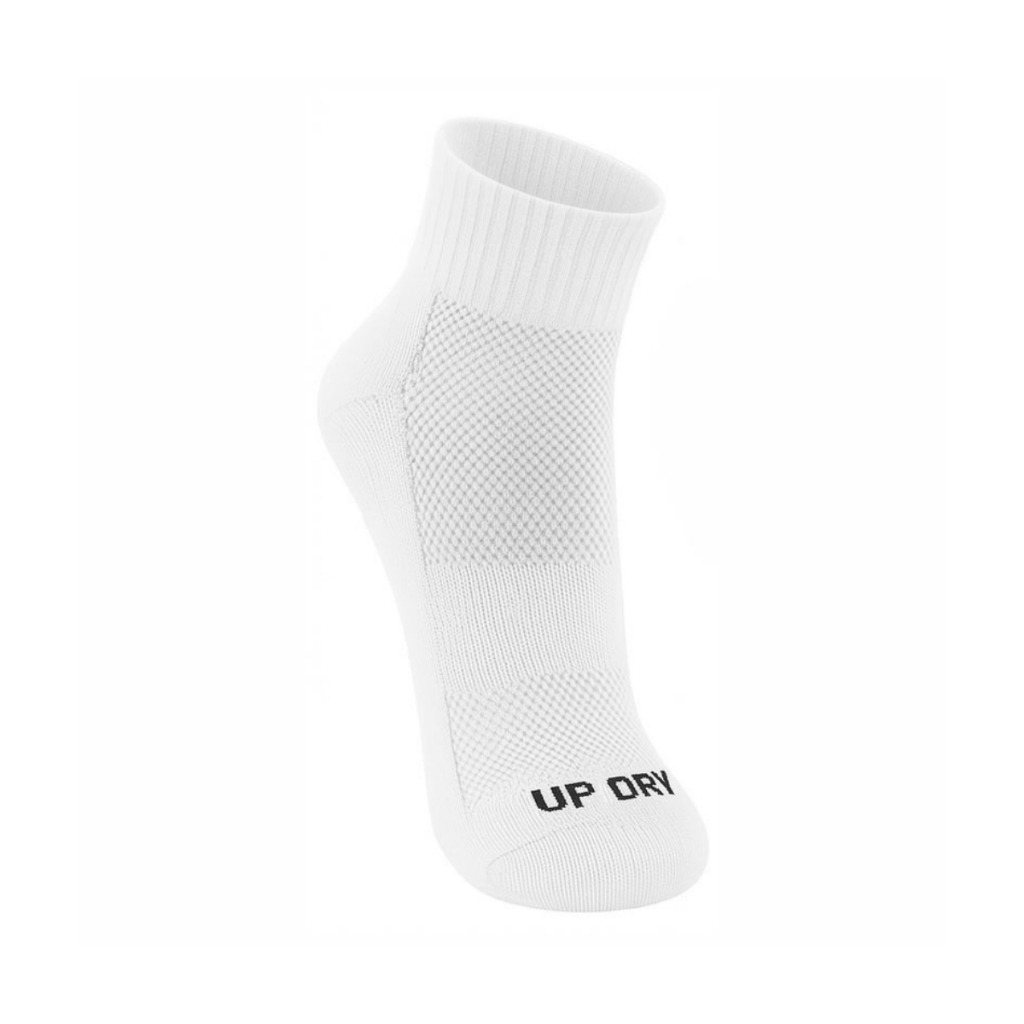 Detalhes do Kit 3 Pares Meia Esportiva Up Dry Anti Bolha Cano Médio Corrida Bike Ciclismo Caminhada Academia