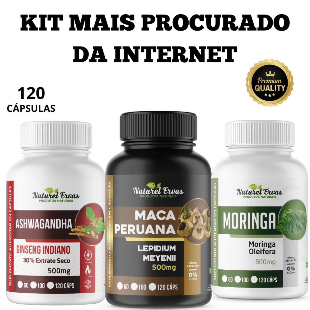 KIT mais procurado da internet 360 cápsulas 500 mg