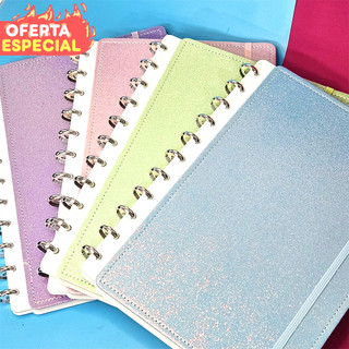 Caderno Universitário De Discos Inteligentes A4/B5/A5 Capa Dura Com Glitter Personalizado…