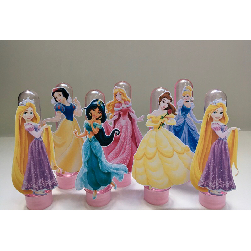 Kit 60 Tubetes Personalizados Princesas - Lembrancinha Personalizada - Festa ou Aniversário