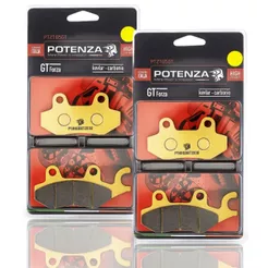 Kit Pastilhas de Freio P/ Kawasaki Ninja 300 Ninja 250 Z300 Z400 Potenza