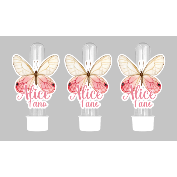 Tags Apliques Para Tubetes | Lembrancinhas | Aniversário | Personalizados | Borboletas | Jardim