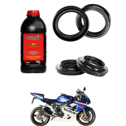 Retentor Bengala + Guarda Pó + Óleo Atf Suzuki Gsxr750 Srad